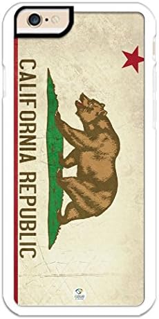iPhone 7 PLUS , iPhone 8 PLUS Case iZERCASE [California Republic Flag Bear] [Perfect Fit ] for Apple iPhone 7 PLUS , iPhone 8 PLUS (WHITE)