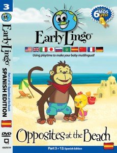 Early Lingo Opposites at The Beach DVD (Part 3 Spanish)
