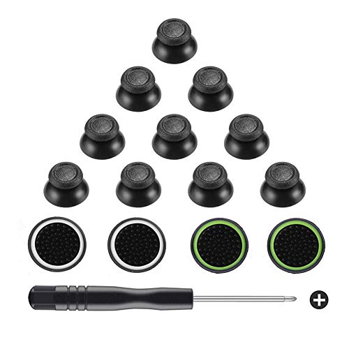 Obeka 5 Pairs Replacement Analog Stick Joystick Thumbsticks with Thumb