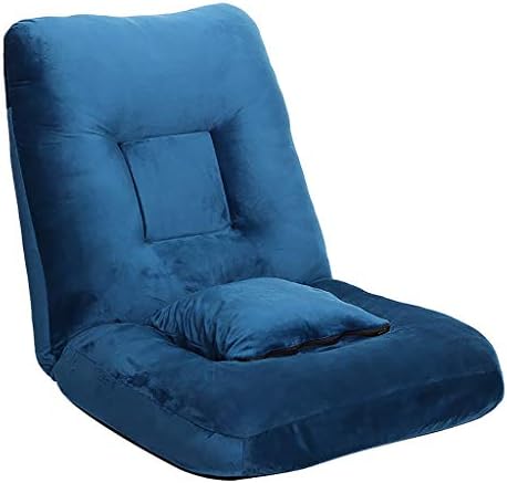 Rocking chair, Folding Sofa Chair Position Adjustable Lazy High Comfortable Sponge Seat Lounge chair (color : B)
