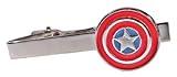 Marvel Comics CAPTAIN AMERICA Silvertone/Enamel TIE CLIP
