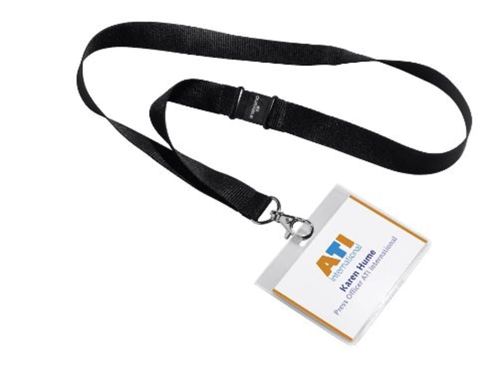 Durable 860001 Name badge (60 x 90 mm, with Textile Strap) 5-Piece