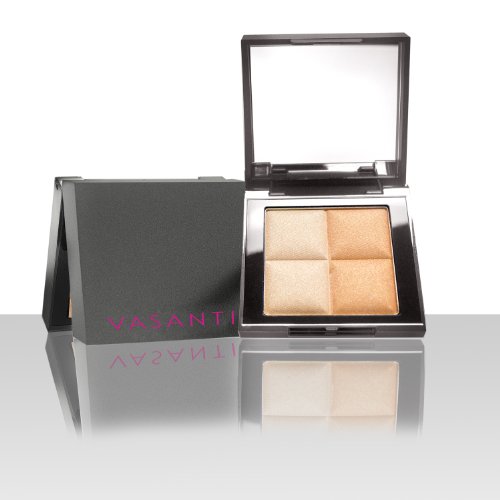 Vasanti See the light Highlighter Duo in Golden Child - Highlighter for Face and Eyes Perfect for all Skin Tones - Paraben Free