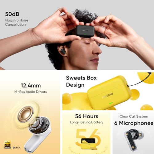 realme Buds T500 Pro Headphones 12.4mm Controller