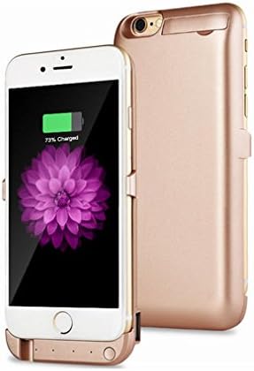 YongCheng Battery Case for iphone 6/6s,5000mAh Portable External Rechargeable Charger Wireless Backup Power Bank Case 4.7inch(Golden)