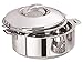 Tanish Trading Steel Serving Pot,Stainless Steel Casserole, 2.5 Litre, Silver,Steel Chapati Storage Box,Rotii Serving Pot,Chapati Dabba