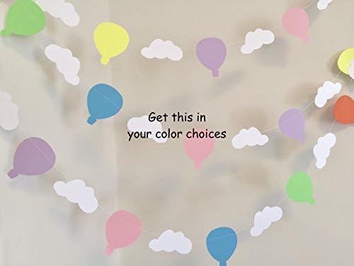 Hot Air Balloon Decorations - Oh the Places You'll go Hot Air Balloon Decorations - hot air balloon banner - Hot air balloon baby shower decorations - Hot Air Balloon Bunting -your color choices