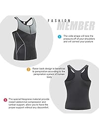 HEXIN - Chaleco de neopreno para hombre con cremallera para entrenar en la cintura y el cuerpo, tallas XS-3XL