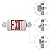 【2 Pack】UL Certified EXIT Sign with Emergency Light Red EXIT Compact Combo Hardwired High Output