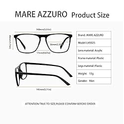 MARE AZZURO Blue Light Blocking Eyewear Men