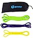GITFIT Exercise Bands, 41 Inches Looped Straps, 3 Pack Light Resistance, Rehabilitation and Physical Therapy, Strength Training and Aerobics, Weight Loss