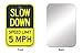 Slow Down Sign, Speed Limit 5 MPH Sign, 12x18 Inches, 3M EGP Reflective .063 Aluminum, Fade Resistant, Made in USA