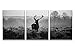yixuanwall HZ3040art-canvas Prints,Black and White Deer Wall Art Oil Paintings Printed Pictures Stretched for Home DecorationHS30X40-3