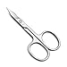 LIVINGO Premium Manicure Nail Scissors Multi-purpose Stainless Steel Cuticle Pedicure Beauty Grooming Kit for Eyebrow, Eyelash, Dry Skin Curved Blade 3.5 inch