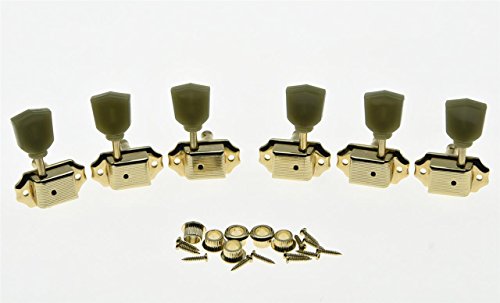 KAISH Gold 3L3R Deluxe Tuning Pegs Keys LP Guitar Tuners Machine Heads for Les Paul