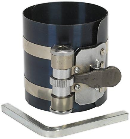 Sealey Vs155 Piston Ring Compressor 75Mm, White