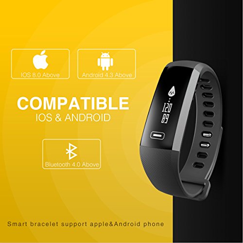 READ New Smart Fitness Tracker,Smart Watch with Blood Pressure Heart Rate Sleep Pedometer Camera remote shoot Blood Oxygen Monitor Smart Wristband Bracelet R5 for Bluetooth Andriod and ios - Thumbnail 3