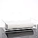 Tissue Box Rectangular Transparent Acrylic Facial Cover Holder Clear Napkin Organizer for Bathroom, Kitchen, Office