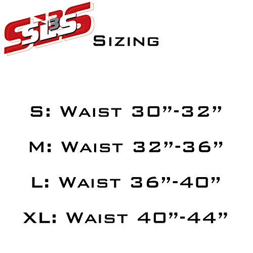 SLS3 Triathlon Men`s Tri Shorts | 2 Pockets | Black | FX 10 inches - Swim-Bike-Run (Black/Red, XL)