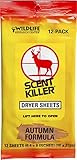 Wildlife Research 580 Scent Killer Autumn Formula Dryer Sheets, 12 Sheets