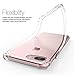 LUOLNH Slim Shockproof Clear Floral Pattern Soft Flexible TPU Back Cover Case Compatible with iPhone 7 Plus/8 Plus -Purple Rose