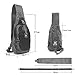 LC Prime Sling Bag, RFID Blocking Tiny Compact Shoulder Bag, for Men Women Travel Gym Sport Hiking (Nylon, Black)