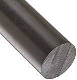 Acetal Round Rod, Opaque Black, Meets ASTM D6100, 1-1/2