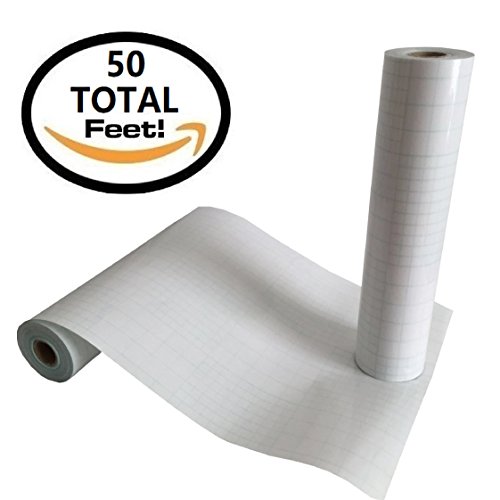 12" x 50 FT Premium CLEAR Transfer Paper Tape Cricut Adhesive Vinyl for