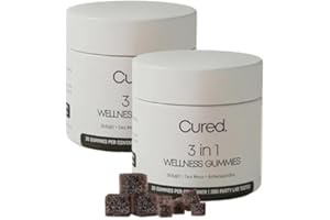 UNIKEM Cured 3 in 1 Gummies for Men Supports Natural Energy,Shilajit, Sea Moss, and Ashwagandha, Cured 3 in 1 Shilajit Gummies for Men (2pcs)