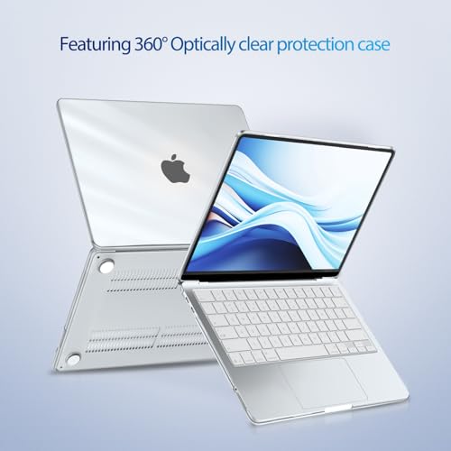 MOSISO Case Compatible with MacBook Neo 13 Inch Cover, Model A3404 2026 Version with A18 Pro Chip, Scratch-Resistant, Crystal Clear Hard Protective Case