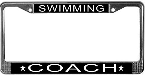 Swimming Coach License Plate Frame (Brand New)