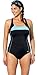 Aquabelle Women's Xtra Life Lycra Mint Border X-Back Swimsuit