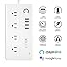IMILLET Smart Power Strip WiFi Surge Protector with 4 Outlet 4 USB Charging Port and 5ft Cord