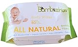 Bamboodries Baby Wipes, Unscented, All Natural Bamboo for Sensitive Skin, Soft Case and Easy Dispenser, Hypo-allergenic Durable Sheets Using Organic Extracts, Highest Quality