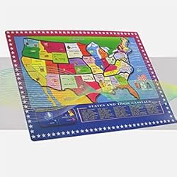 Garlictoys 46 Pieces USA Map-The Learn Puzzle