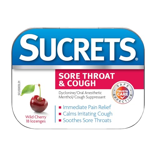 Sucrets Sore Throat Lozenges Wild Cherry