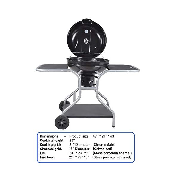 EasyGoProducts-Big-Bad-Charcoal-BBQ-Grill–Large-Size-Barbeque-Grill-for-Outdoor-Cooking–Cooking-Area-22-Diameter