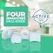 Active 365 Toe Separators for Bunions & Hammer Toes | Gel Toe Spacers & Straightener Splints | 4 Pieces (Medium, White)