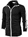 H2H Mens Active Slim Fit Track Jacket Zip-up Long Sleeve Training Basic Designed