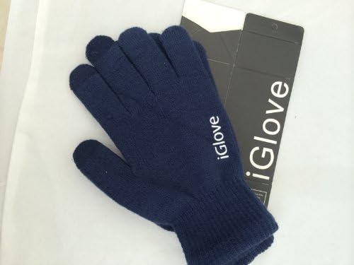 Iglove Glove for Iphone, Ipad, Tablets and All Touch Screen Smart Phone's One Size Navy with Box Flat Packed for Postage.
