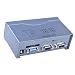 DTECH Powered VGA Splitter 1 in 2 out Video Distribution Box Signal Copy with Power Adapter 500MHz High Resolution 1080p