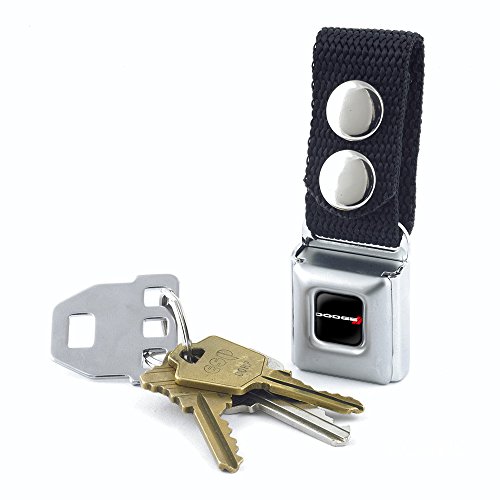 Buckle-Down Keychain - Dodge Red Rhombus Full Color Black/white/red Accessory, -Multi-Colored, One Size