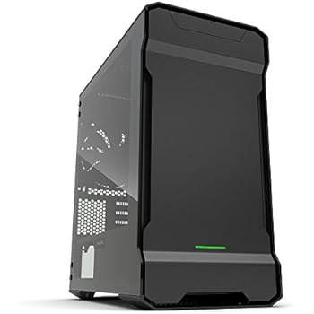 Phanteks PH-ES314ETG_BK EVOLV mATX Tempered Glass Edition Aluminum Exterior RGB LED Illumination Micro Tower Case Satin Black