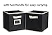 Sodynee Foldable Cloth Storage Cube Basket Bins Organizer Containers Drawers, 6 Pack, Beige/Black