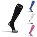 Run Forever Compression Socks for Men & Women 20- 30 mmHg Medical Grade Graduated Stockings (Black, Medium) - Compression Socks for Women