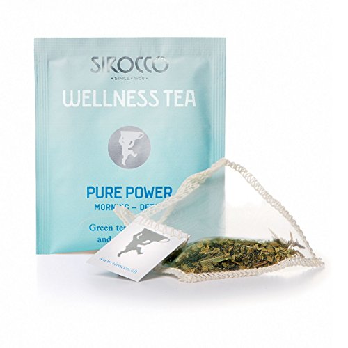 Sirocco Tee - Wellness Tea Pure Power - Bio Grüntee mit Mate und Zitrusaromen - 20 Teebeutel – Bild 3