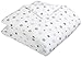 Amazon Brand – Pinzon Cotton Flannel Duvet Cover - Queen, Falling Snowflake Blue