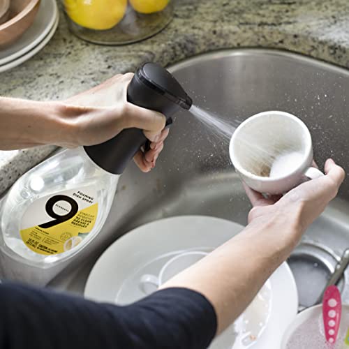 9 Elements Natural Dish Soap, Dishwashing Liquid with Lemon Essential Oils, Made with the Power