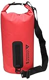 New Heavy Duty Vinyl Waterproof Dry Bag for Boating Kayaking Fishing Rafting Swimming Floating and Camping (Red, 55L)