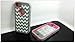 DELUXE Chevron Wave Hybrid Rubber Silicone Cover Case For iPhone 5 5S, Chevron Wave Print Hard Soft High Impact Hybrid Armor Case Combo for iPhone 5 5S, Hybrid 3 PIECE ZEBRA HARD PROTECT CASE COVER SKIN FOR iPhone 5 5S (Gary+ Pink)